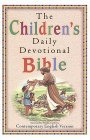Book cover of The Children's Daily Devotional Bible by Anonymous, Robert J. Morgan (Ed.)