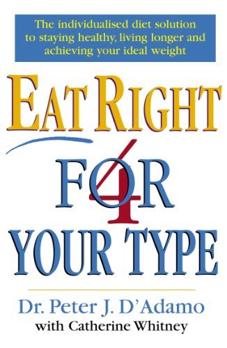 Book cover of Eat Right 4 Your Type by Peter J. D'Adamo, Catherine Whitney