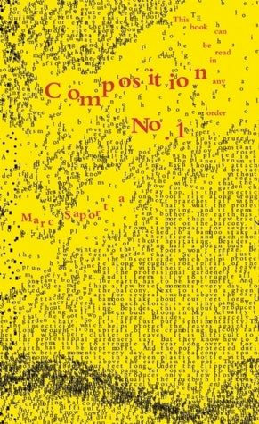 Book cover of Composition No. 1 by Marc Saporta, Salvador Plascencia, Tom Uglow
