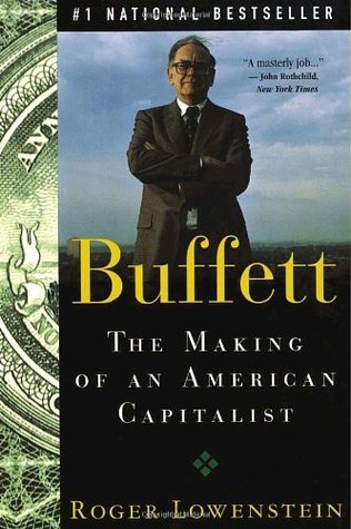 Book cover of Buffett: The Making of an American Capitalist by Roger Lowenstein