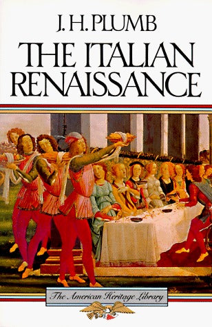 Book cover of The Italian Renaissance by J.H. Plumb