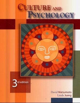 Book cover of Culture And Psychology by David Matsumoto, Linda Juang