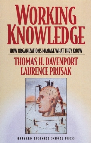 Book cover of Working Knowledge by Thomas H. Davenport, Laurence Prusak