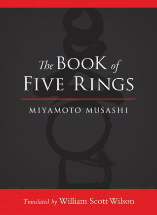 Book cover of The Book of Five Rings by Miyamoto Musashi, Shiro Tsujimura (Illustrations), William Scott Wilson (Translation)