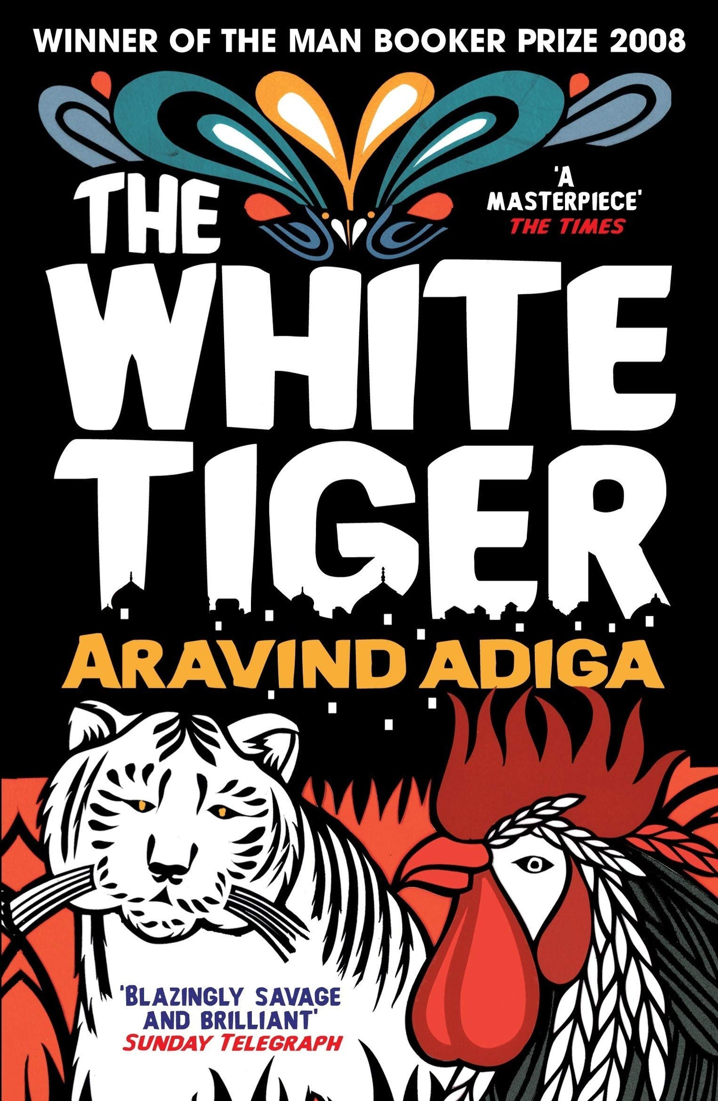 Book cover of The White Tiger by Aravind Adiga