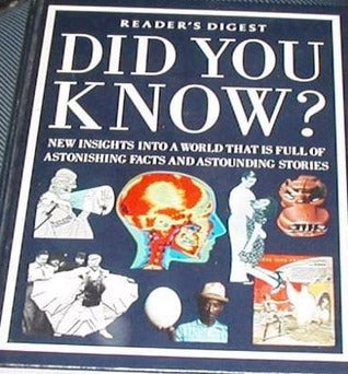 Book cover of Did You Know? by Reader's Digest Association
