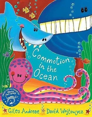 Book cover of The Commotion in the Ocean by andreae-giles