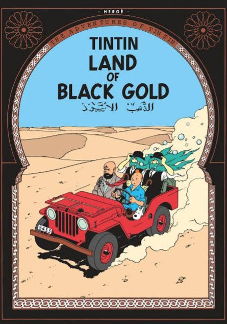 Book cover of Land Of Black Gold by Hergé