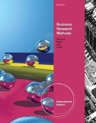 Book cover of Business Research Methods by Barry J. Babin