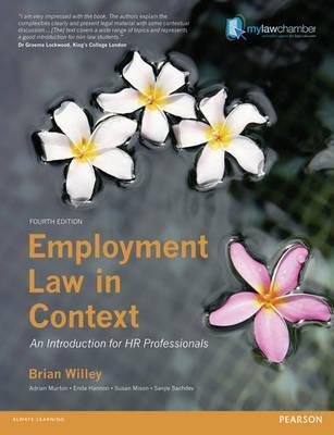 Book cover of Employment Law In Context by Brian Willey