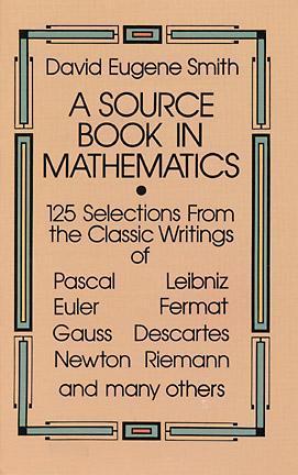 Book cover of A Source Book in Mathematics by David Eugene Smith