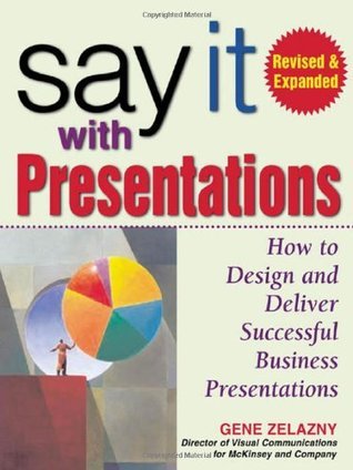 Book cover of Say It With Presentations: How To Design And Deliver Successful Business Presentations by Gene Zelazny