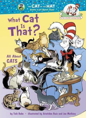 Book cover of What Cat Is That? All About Cats by Tish Rabe, Aristides Ruiz (Illus.), Joe Mathieu (Illus.)