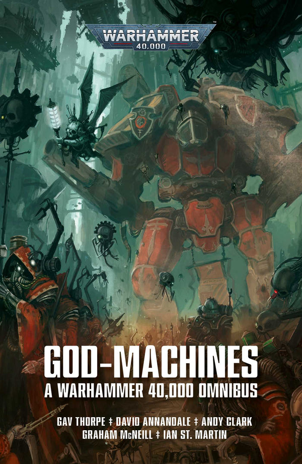 Book cover of God-Machines by Gav Thorpe, David Annandale, Andy Clark, Graham MacNeill, Ian St. Martin