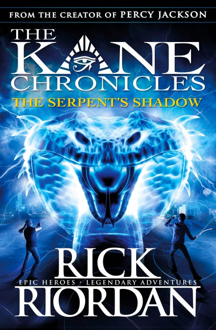 Book cover of The Serpent's Shadow by Rick Riordan