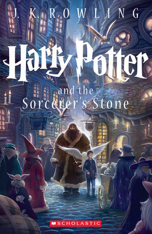 Book cover of Harry Potter And The Sorcerer's Stone by J.K. Rowling, Kazu Kibuishi (Illus.), Mary GrandPré (Illus.)