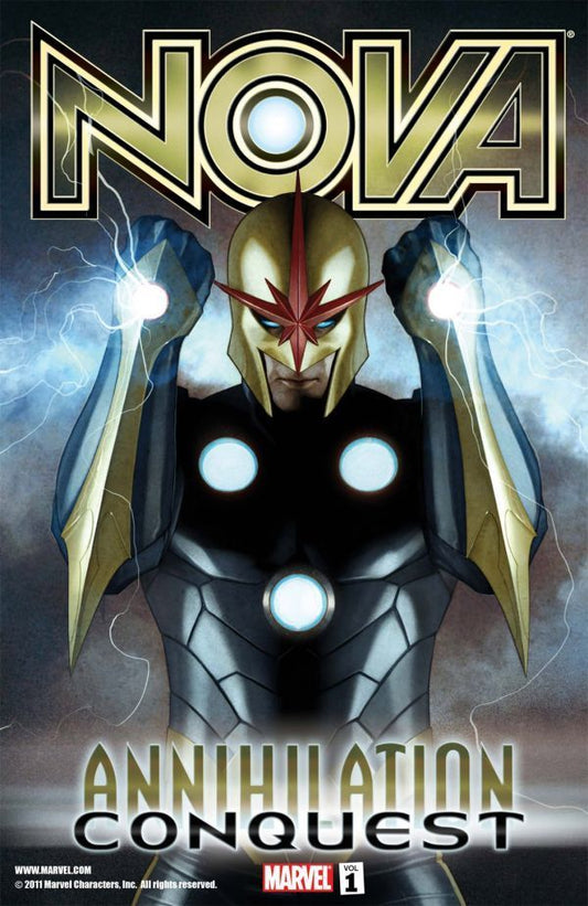 Book cover of Nova, Vol. 1: Annihilation: Conquest by Dan Abnett (Writer), Andy Lanning, Sean Chen (Illus.)