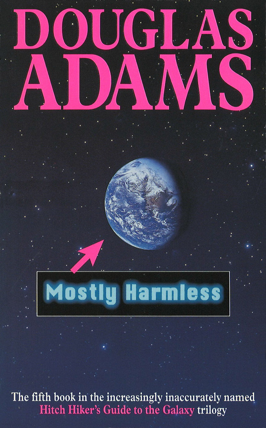 Book cover of Mostly Harmless by Douglas Adams