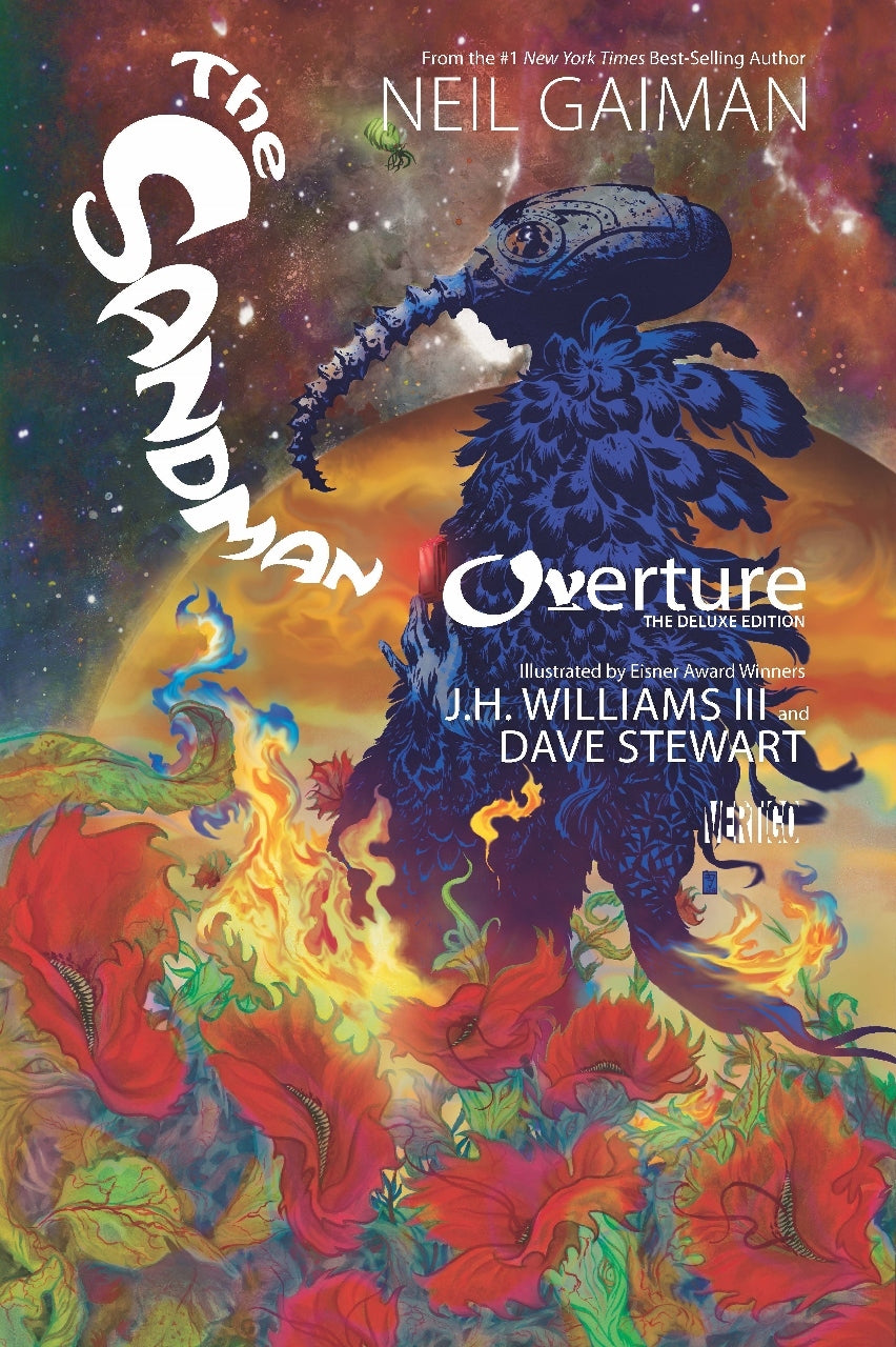 Book cover of The Sandman: Overture by Neil Gaiman, J.H. Williams III (Artist), Todd Klein (Letterer), Dave Stewart (Colourist)