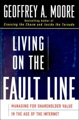 Book cover of Living On The Fault Line : Managing For Shareholder Value In The Age Of The Internet by Geoffrey A. Moore