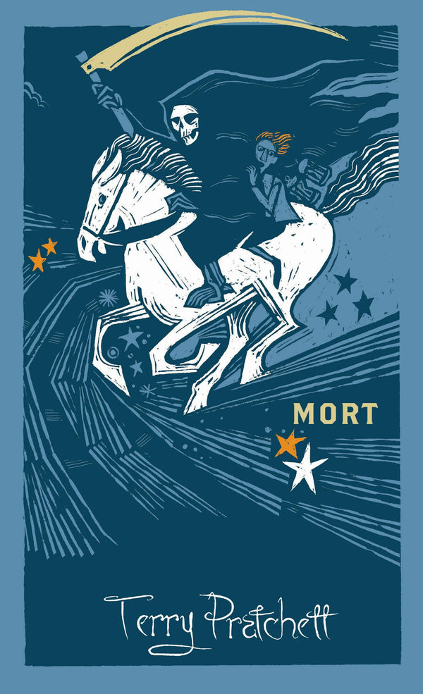 Book cover of Mort by Terry Pratchett