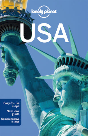 Book cover of Usa by Regis St. Louis, Amy C. Balfour, Sandra Bao, Michael Benanav, Greg Benchwick, Sara Benson, Alison Bing, Catherine Bodry, Celeste Brash, Gregor Clark, Lisa Dunford, Ned Friary, Michael Grosberg, Paula Hardy, Adam Karlin, Mariella Krause, Carolyn McCarthy, Christopher Pitts, Brendan Sainsbury, Caroline Sieg, Adam Skolnick, Ryan Ver Berkmoes, Mara Vorhees, Karla Zimmerman