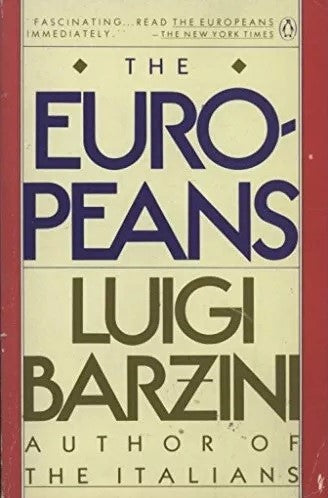 Book cover of The Europeans by Luigi Barzini
