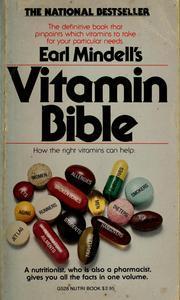 Book cover of The Vitamin Bible by Earl Mindell