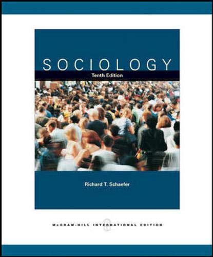 Book cover of Sociology by Richard T. Schaefer