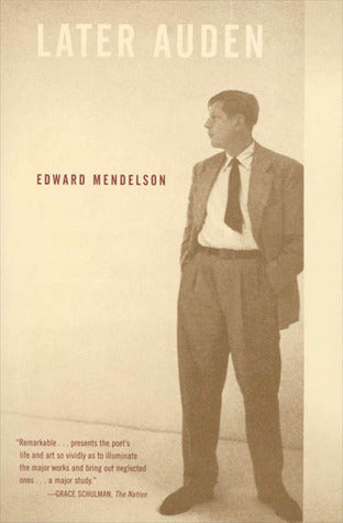 Book cover of Later Auden by Edward Mendelson