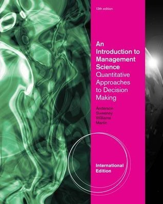 Book cover of An Introduction to Management Science by David R. Anderson