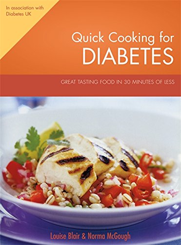 Book cover of Quick Cooking For Diabetes by Louise Blair & Norma Mcgough