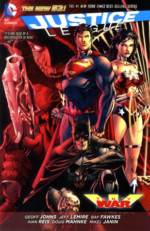 Book cover of Justice League: Trinity War