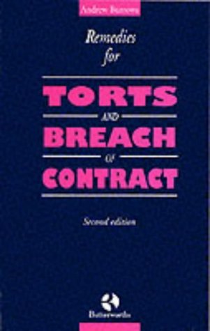 Book cover of Remedies For Torts And Breach Of Contract by Andrew Burrows