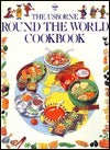 Book cover of The Usborne Round The World Cookbook by Caroline   Young