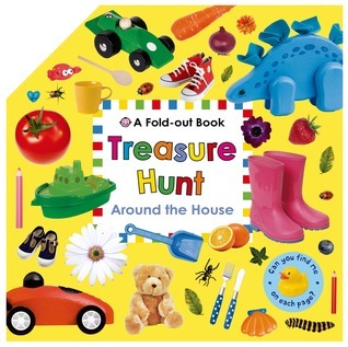 Book cover of Treasure Hunt: Around The House: A Fold-Out Book by Roger Priddy