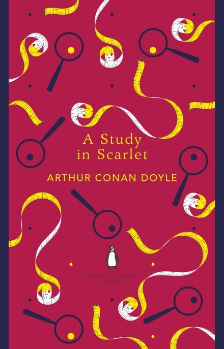 Book cover of A Study In Scarlet by Arthur Conan Doyle, John Sutherland (Essay)