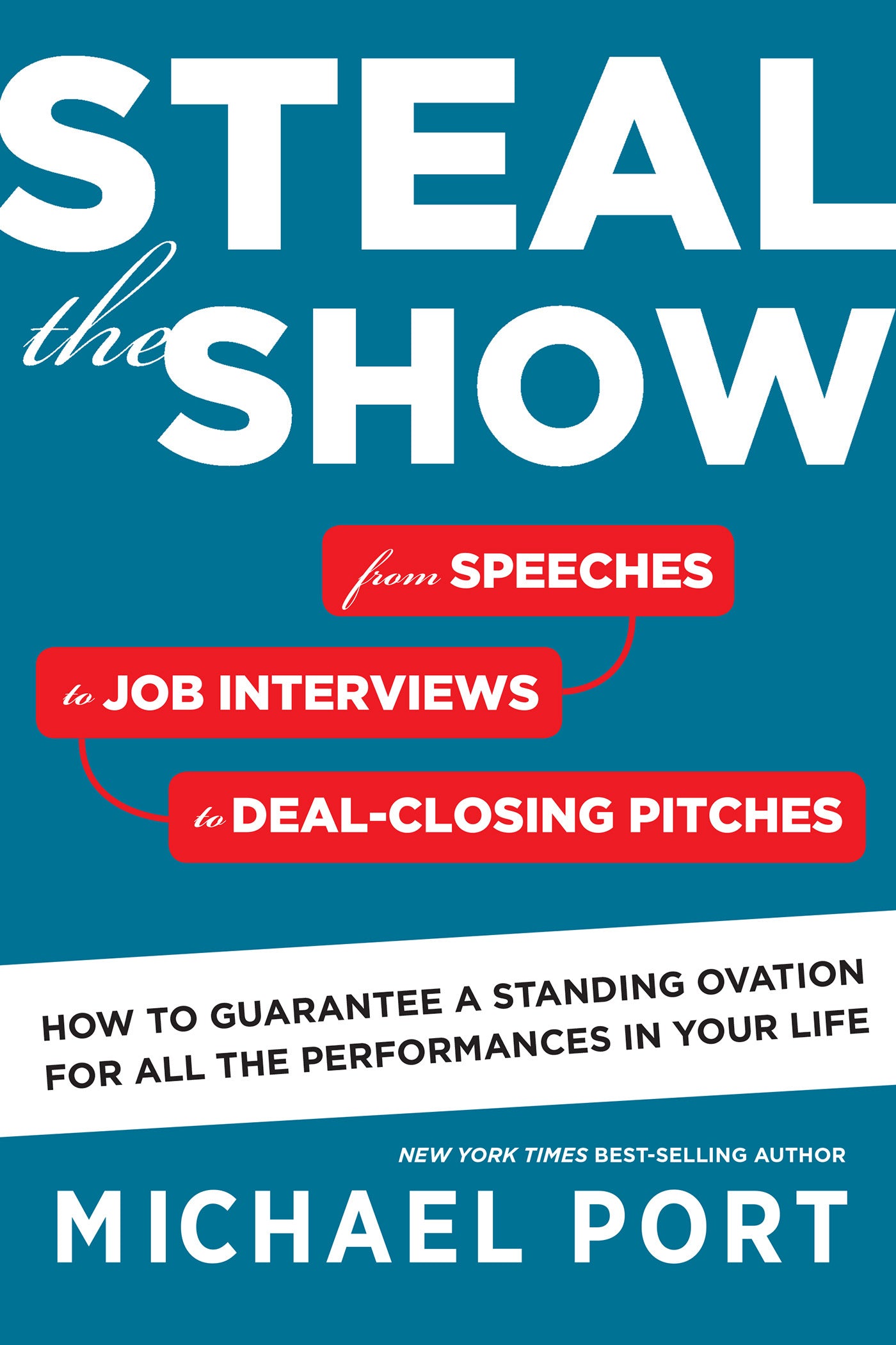 Book cover of Steal The Show: From Speeches To Job Interviews To Deal-Closing Pitches, How To Guarantee A Standing Ovation For All The Performances In Your Life by Michael Port