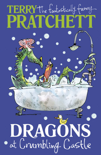 Book cover of Dragons At Crumbling Castle: And Other Stories by Terry Pratchett