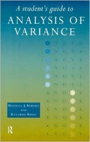 Book cover of A Student's Guide to Analysis of Variance by Maxwell Roberts, Riccardo Russo