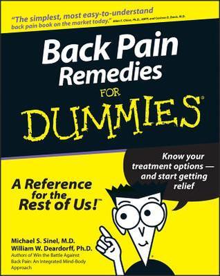 Book cover of Back Pain Remedies For Dummies by Michael S. Sinel