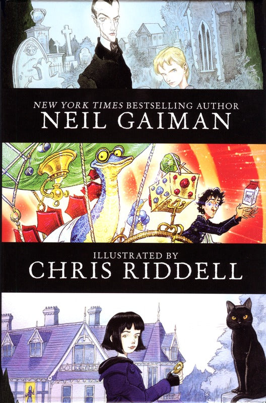 Book cover of Neil Gaiman/Chris Riddell 3-Book Box Set: Coraline; The Graveyard Book; Fortunately, The Milk―A Must-Have For Fans Of Horror, Fantasy And Magic by Neil Gaiman, Chris Riddell (Illus.)