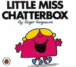 Book cover of Little Miss Chatterbox by Roger Hargreaves