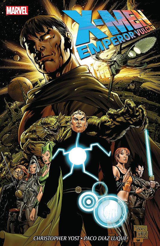 Book cover of X-Men: Emperor Vulcan by Christopher Yost (Writer), Paco Díaz (Illus.)