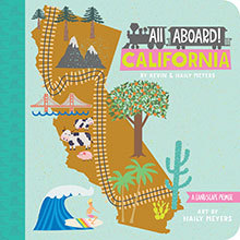 Book cover of All Aboard! California by Haily Meyers