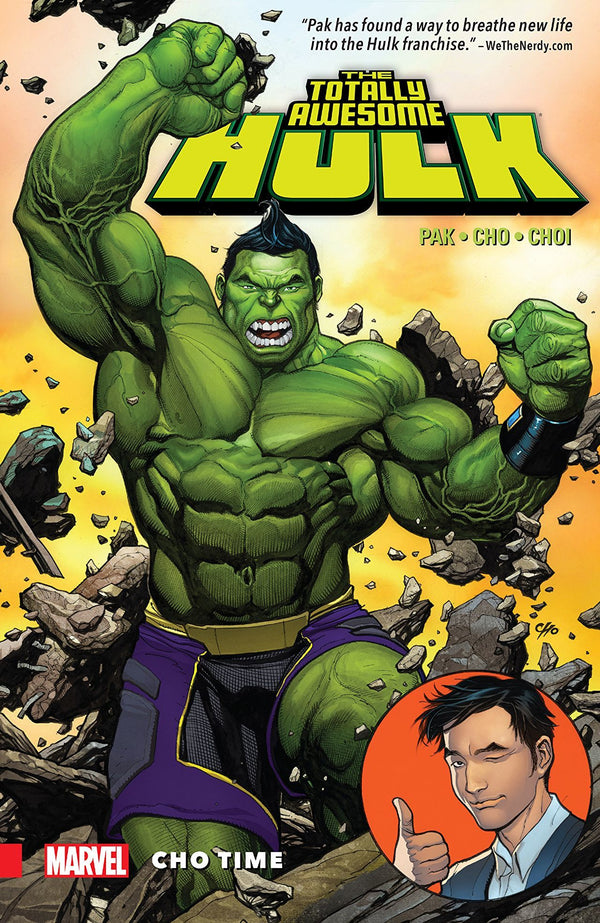 Book cover of The Totally Awesome Hulk, Vol. 1: Cho Time by Greg Pak (Contrib.), Frank Cho (Writer)
