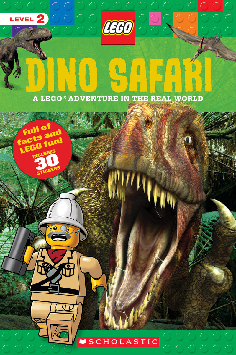 Book cover of Dino Safari (LEGO Nonfiction): A LEGO Adventure in the Real World by Penelope Arlon, Tory Gordon-Harris