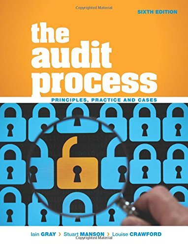Book cover of The Audit Process by Iain Gray, Stuart Manson, Louise Crawford