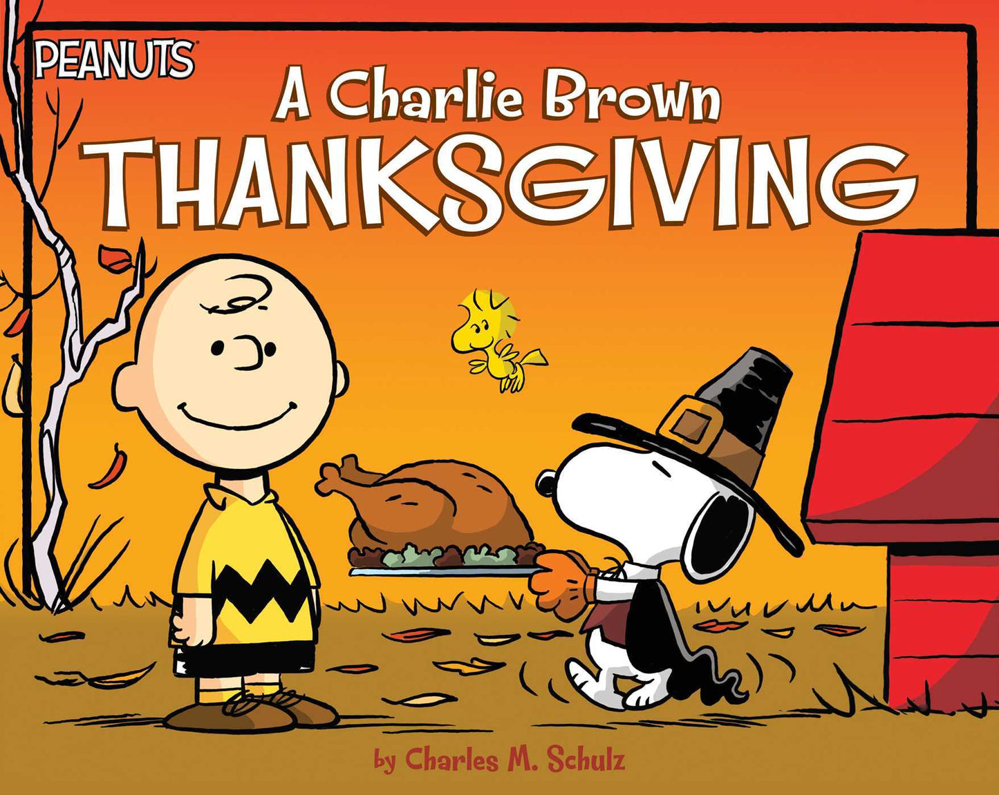 Book cover of A Charlie Brown Thanksgiving by Charles M. Schulz