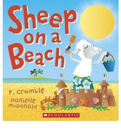Book cover of Sheep On A Beach by P. Crumble